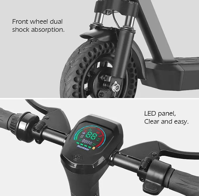 E Scooter, 800W Electric balance scooter.  30 km/h speed 48V / 10.4Ah (standard APP) portable folding LCD instrument, battery removable load 120kg climb 20° range of 45km LED lighting Doba