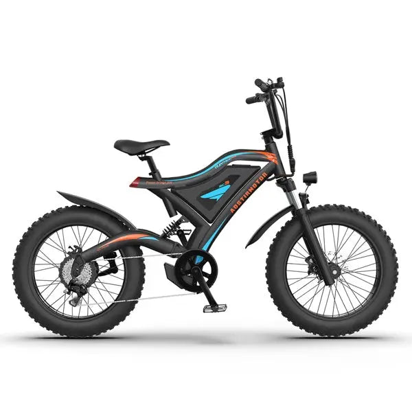 Adult, AOSTIRMOTOR 26" Bicycle 500W Motor 26" Fat Tire With 48V/15Ah Li-Battery S18-MINI New style Doba