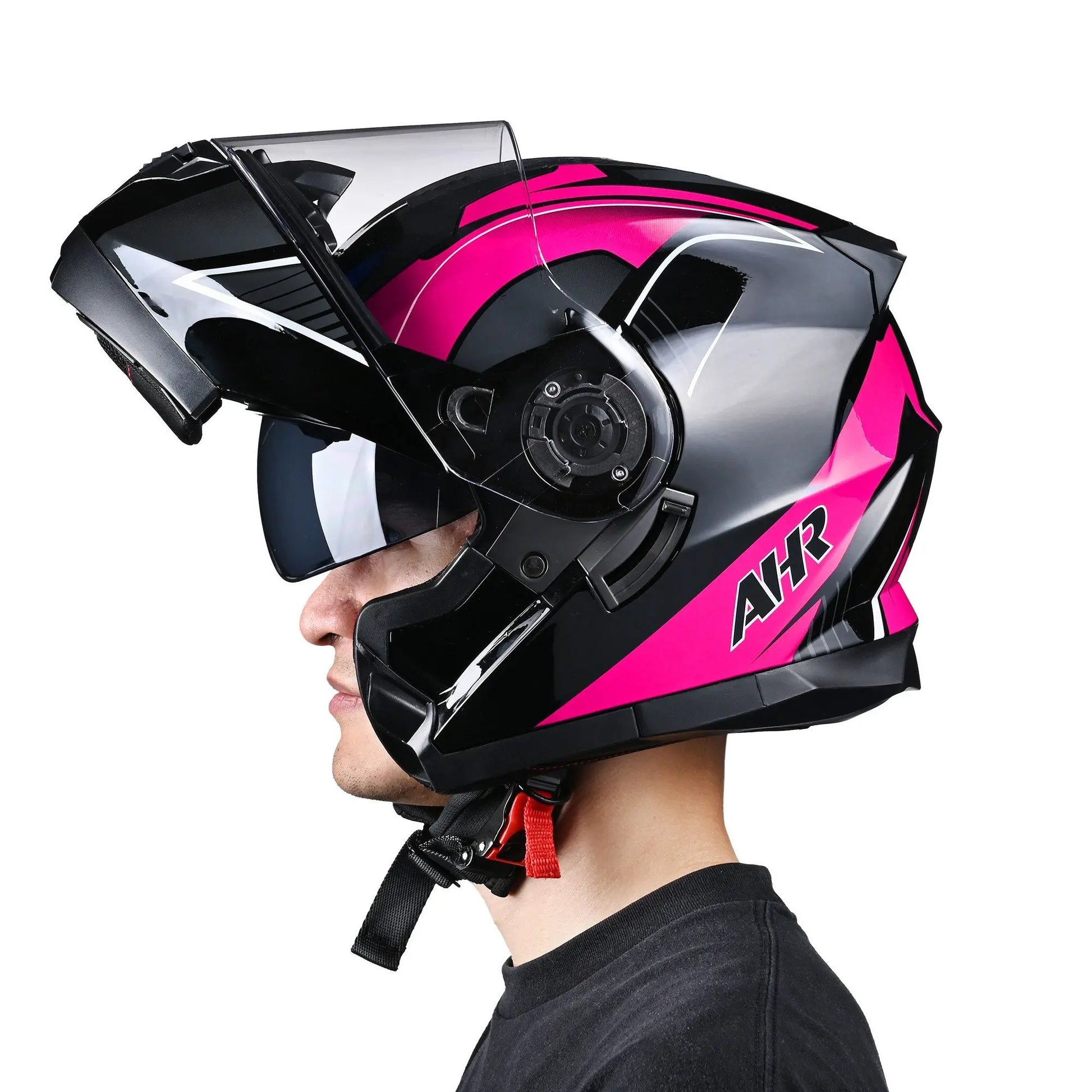 Helmet, Modular Helmet, Motorcycle, Folding Face Guard, BMX, Scooter, Cruiser, XXL Helmet, head circumference range from 24 13/16" to 25 3/16" Doba