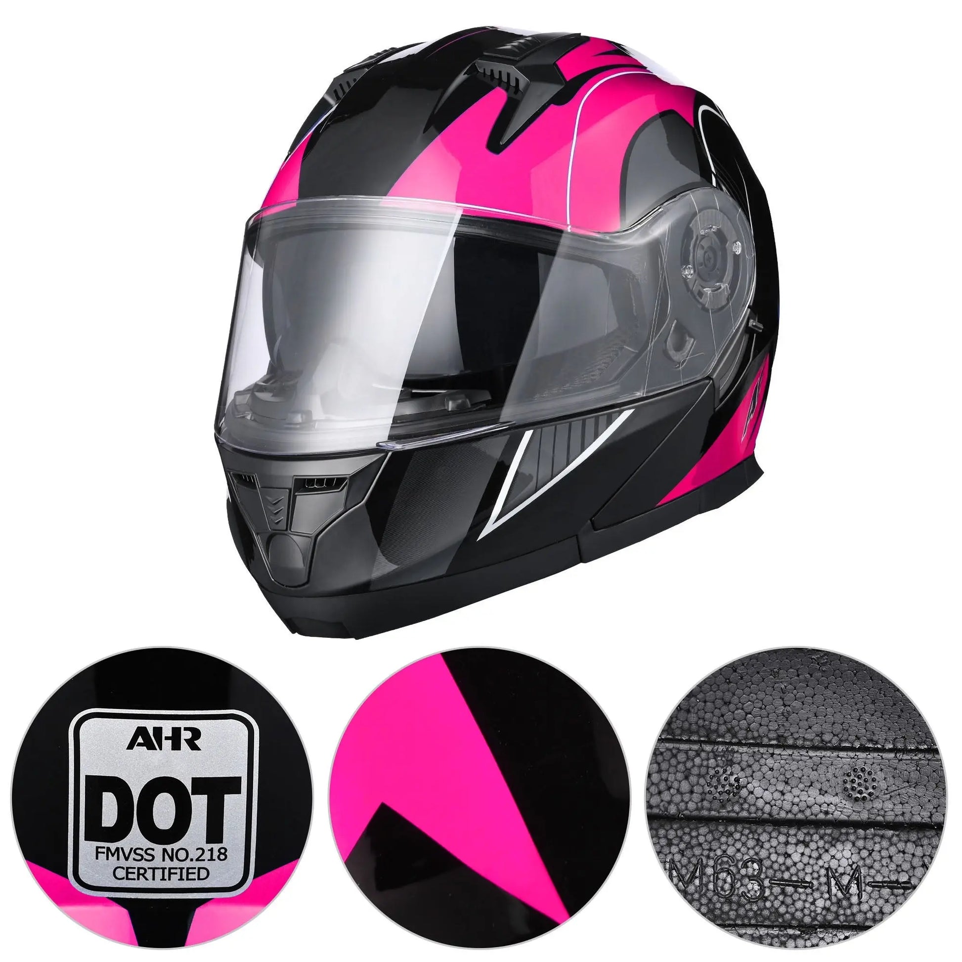 Helmet, Modular Helmet, Motorcycle, Folding Face Guard, BMX, Scooter, Cruiser, XXL Helmet, head circumference range from 24 13/16" to 25 3/16" Doba