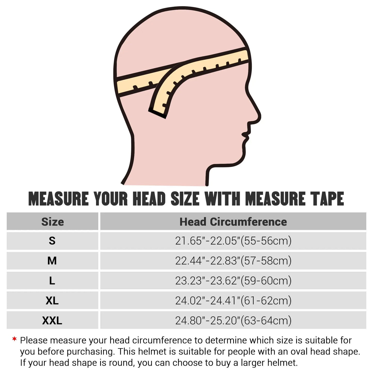 Helmet, Modular Helmet, Motorcycle, Folding Face Guard, BMX, Scooter, Cruiser, XXL Helmet, head circumference range from 24 13/16" to 25 3/16" Doba