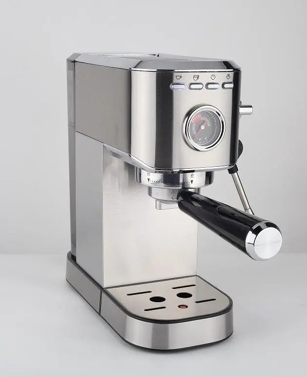 Capsule + Coffee Powder + Milk foam 3 in 1 semi-automatic coffee machine.  20Bar extraction mocha, 1 cup / 2 cup, 1350W, powder hammer 51mm Doba