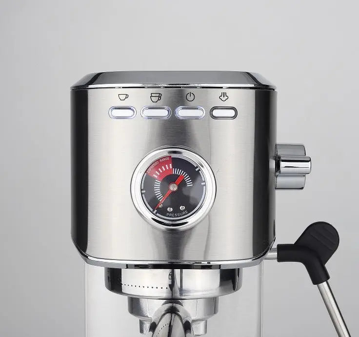 Capsule + Coffee Powder + Milk foam 3 in 1 semi-automatic coffee machine.  20Bar extraction mocha, 1 cup / 2 cup, 1350W, powder hammer 51mm Doba