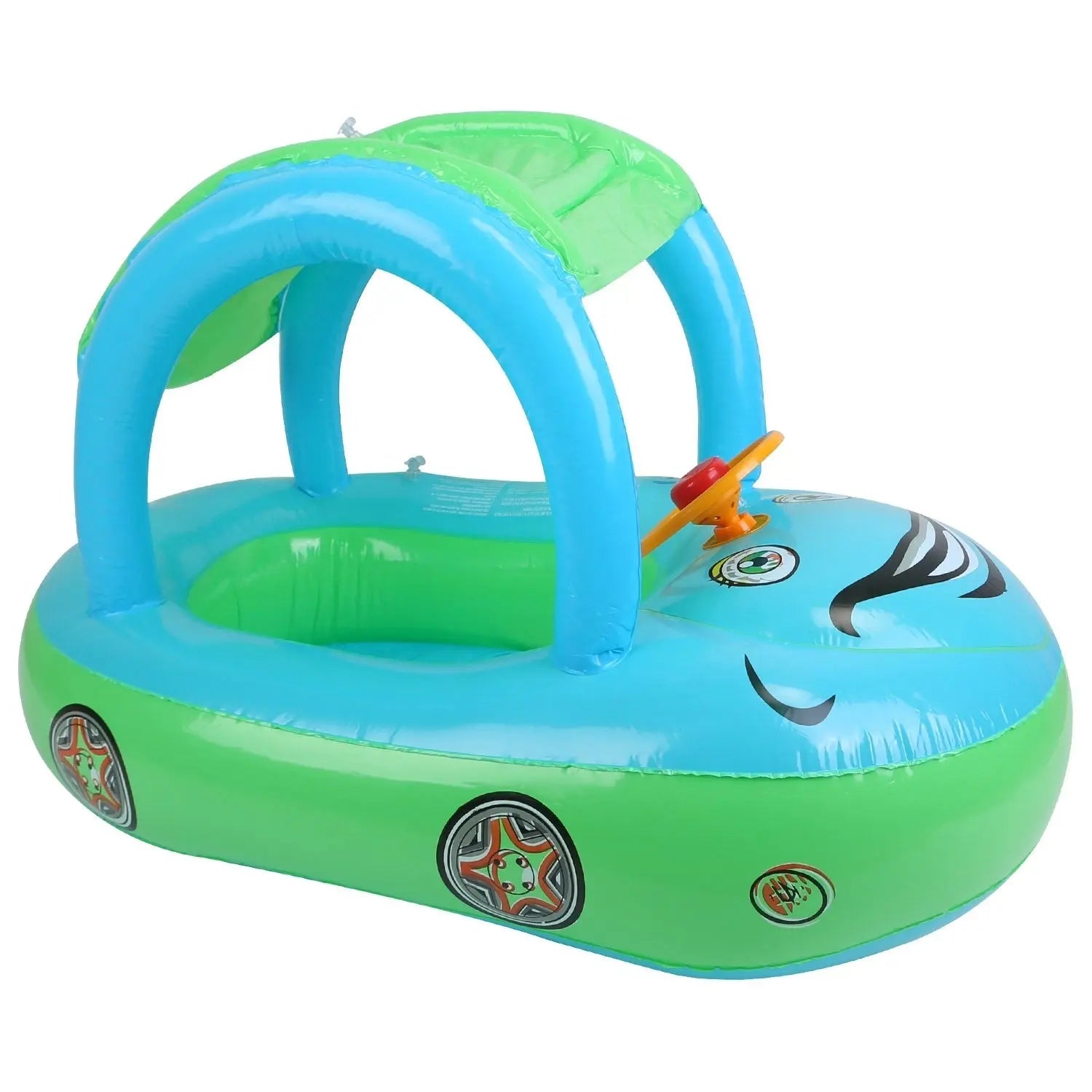 Baby Float Car Shaped Toddler Swimming Float Boat Pool Toy,  for 1-3 Year-Old Kids Infant Toddlers, Assembled): 85x52x54cm/33.46x20.47x21.26in Doba