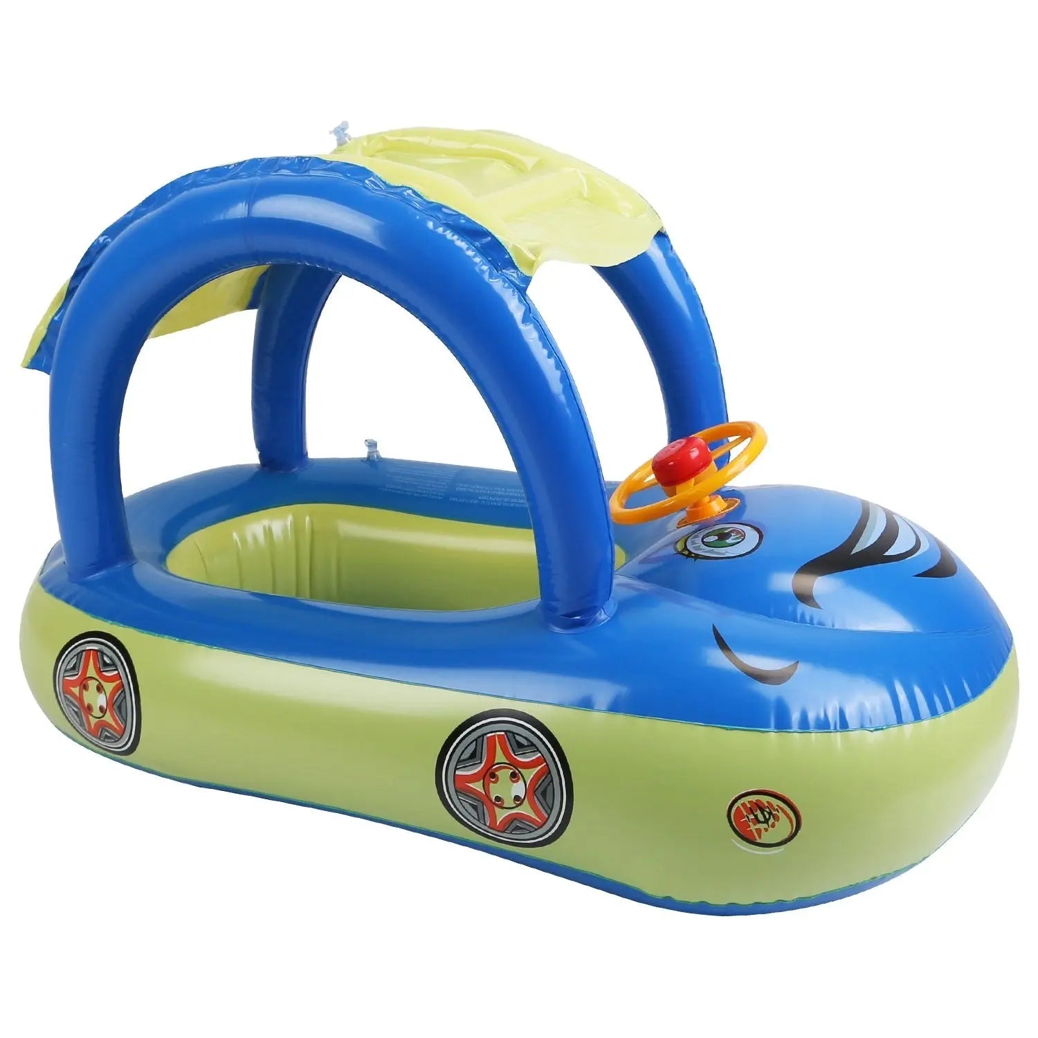 Baby Float Car Shaped Toddler Swimming Float Boat Pool Toy,  for 1-3 Year-Old Kids Infant Toddlers, Assembled): 85x52x54cm/33.46x20.47x21.26in Doba