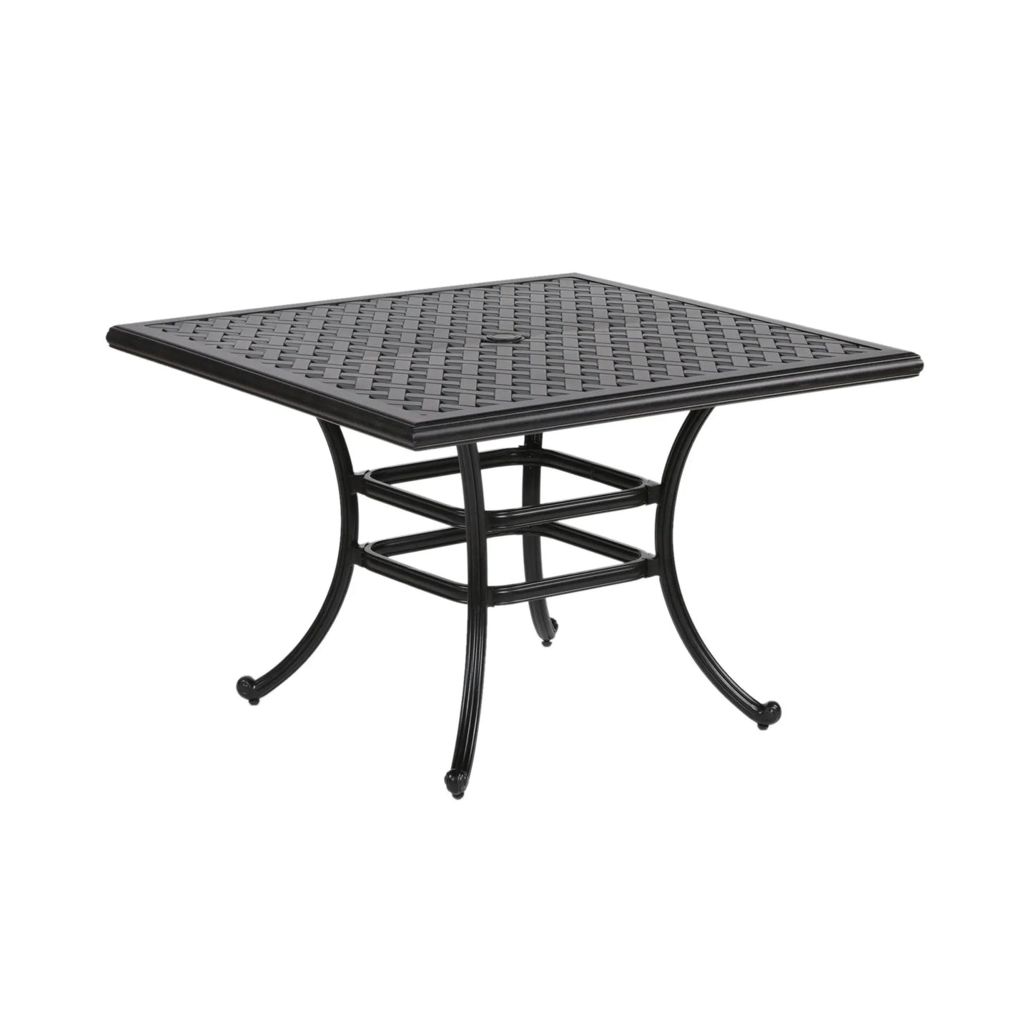 44" Square Dining Table, Dark Lava Bronze Doba