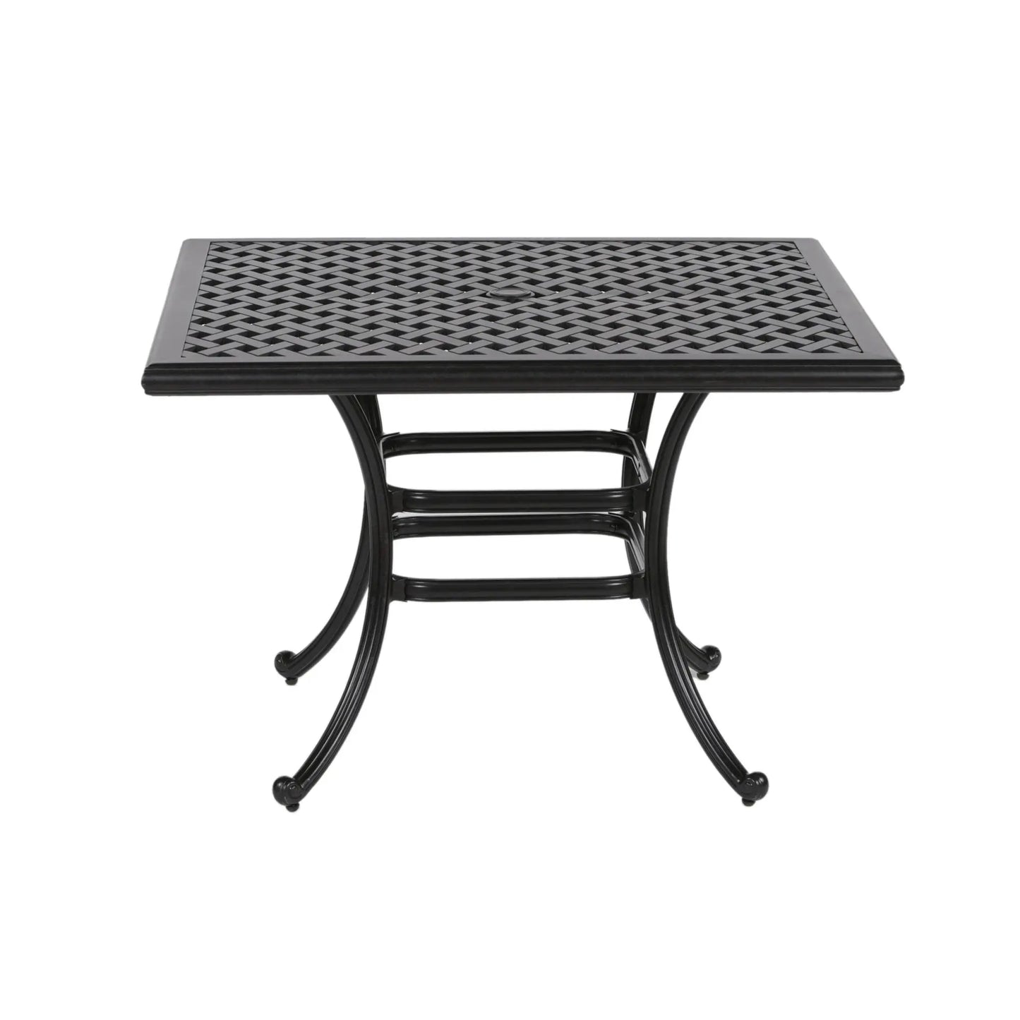 44" Square Dining Table, Dark Lava Bronze Doba