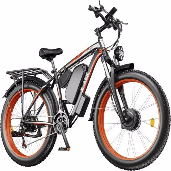 Adult 26" X-ARK 26inch Electric Bike 2000W Dual Motor Fat Tire 26x4 Mountain Bike Doba