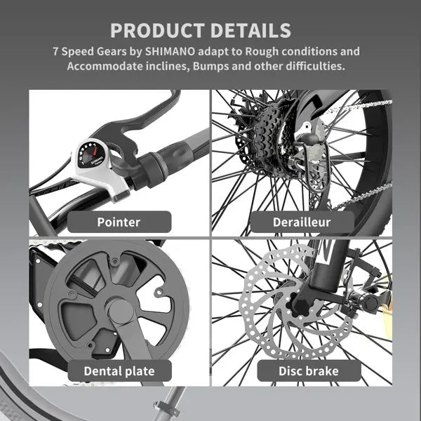 Adult, Aostirmoter, 26" 750W. Electric Bicycle  Electric Mountain Bike; All Terrain e-bike Ebike 48V 15AH ; S18 Dark Grey Doba