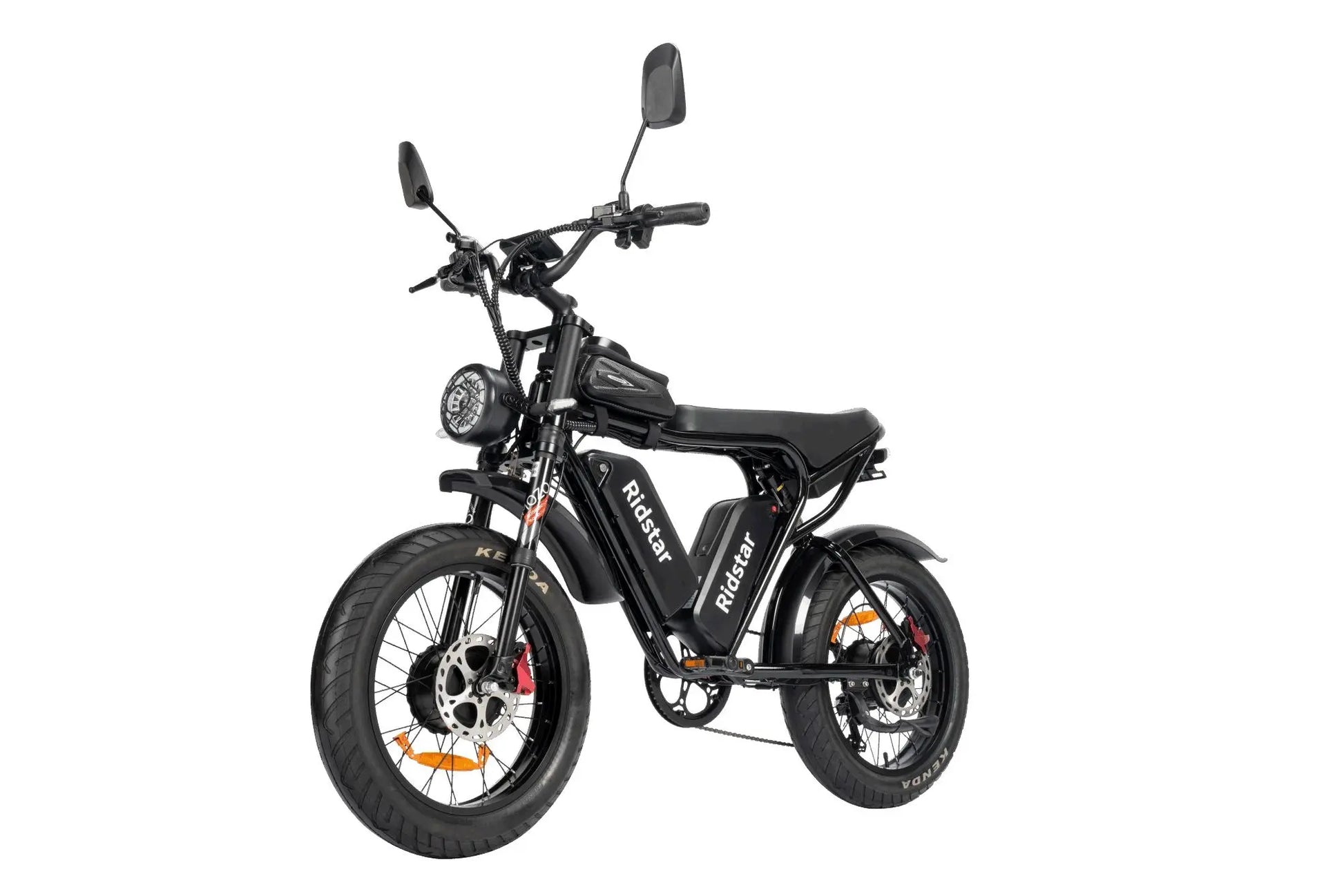 Adult, Dual Motor E-bike 2000W 52V 40Ah Fat Tire E-bike, 20-INCH 4.0 TIRE (Black) Doba