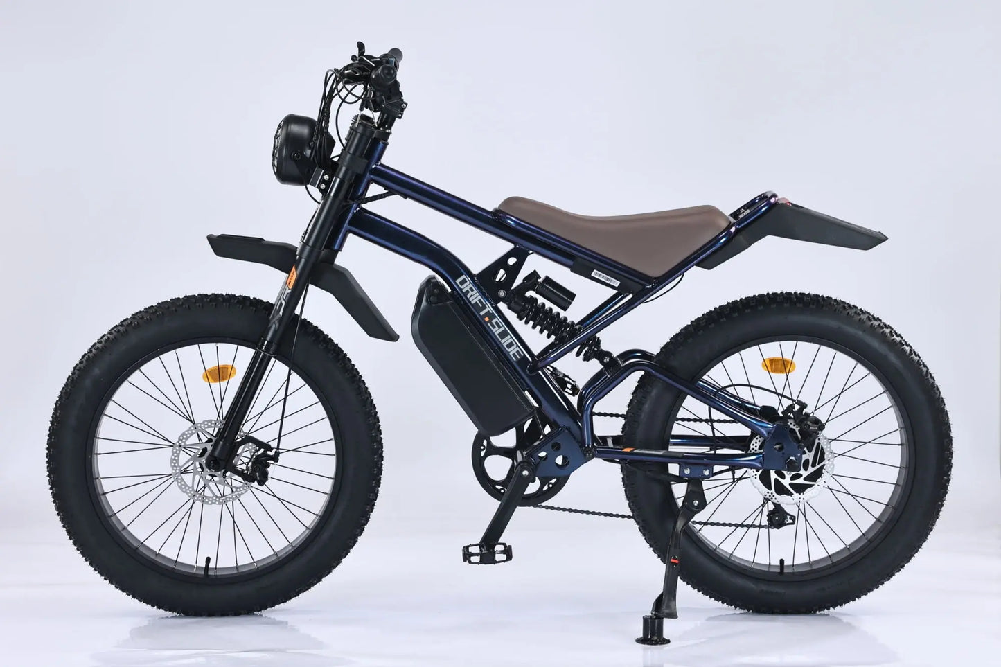 Adult, GT-C1 Chameleon New Design 750W Mountain Electric Bicycle Out Door With Fat Tire 24'' Ebike (Navy Blue) Doba