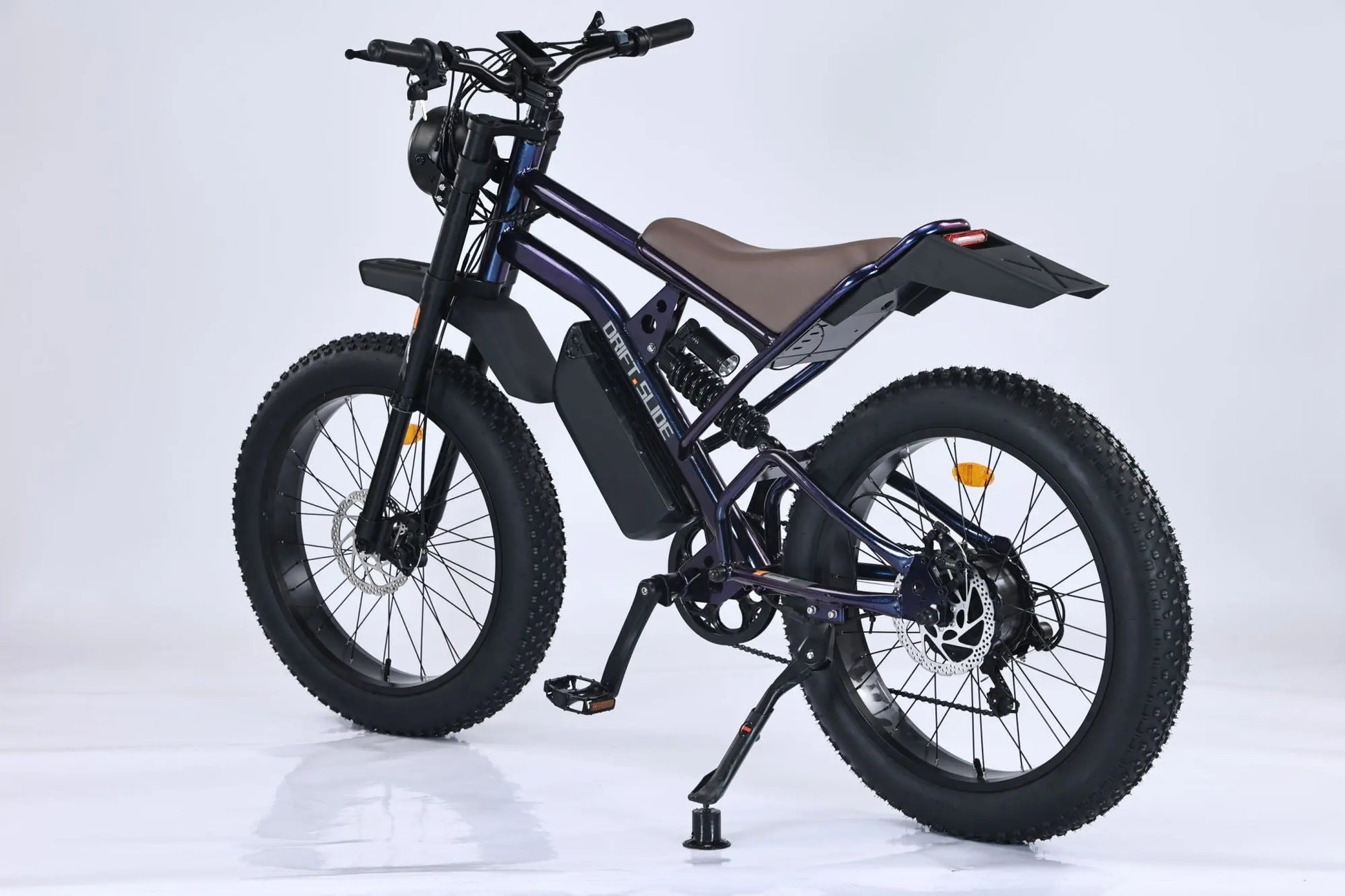 Adult, GT-C1 Chameleon New Design 750W Mountain Electric Bicycle Out Door With Fat Tire 24'' Ebike (Navy Blue) Doba