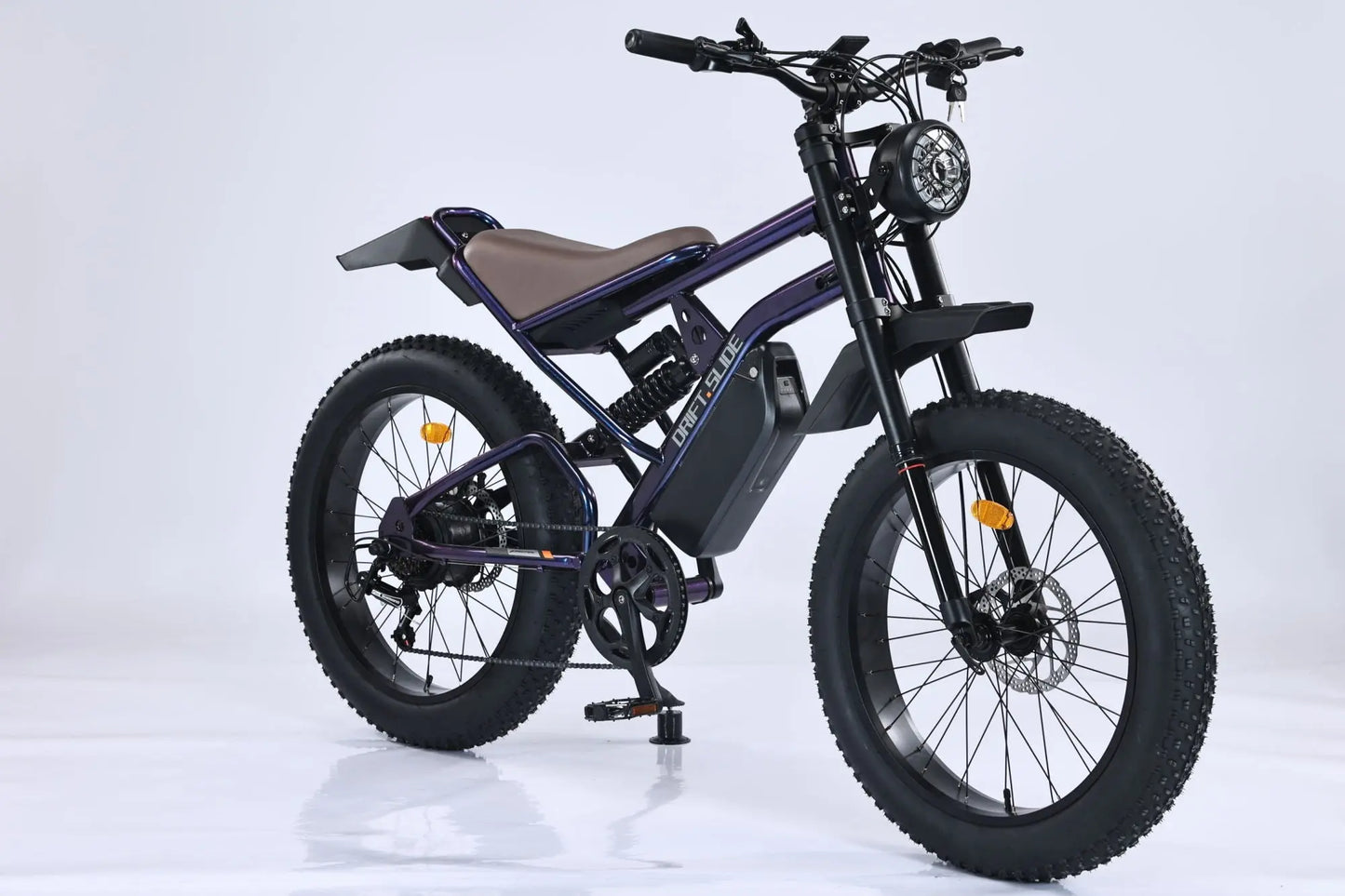 Adult, GT-C1 Chameleon New Design 750W Mountain Electric Bicycle Out Door With Fat Tire 24'' Ebike (Navy Blue) Doba