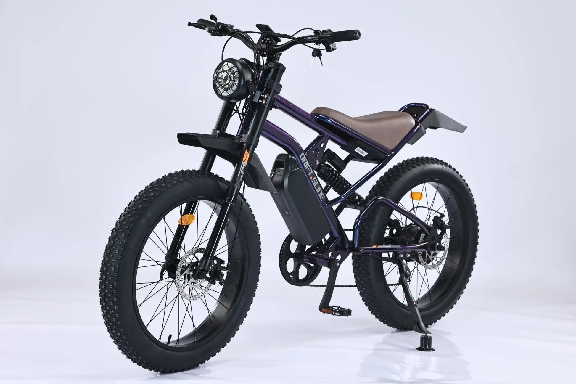 Adult, GT-C1 Chameleon New Design 750W Mountain Electric Bicycle Out Door With Fat Tire 24'' Ebike (Navy Blue) Doba