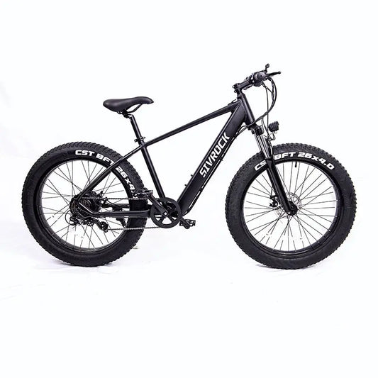 Adult, Sivrock Ebike Electric Bike 26'' Fat Tire 1000W Motor 48V 15Ah Large Battery Mountain E-Bike Shimano 7-Speed Bicycle (Black) Doba