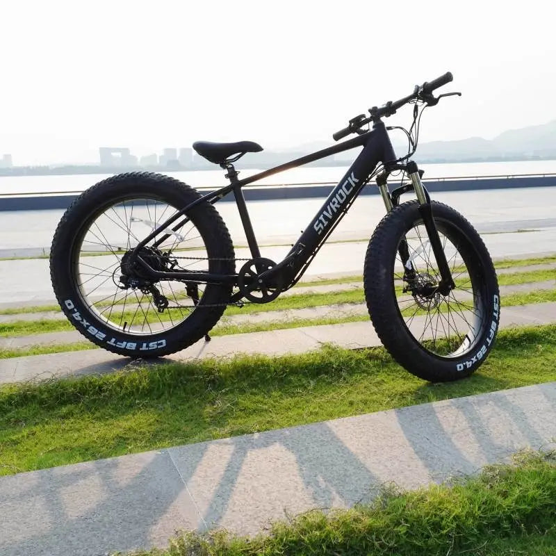 Adult, Sivrock Ebike Electric Bike 26'' Fat Tire 1000W Motor 48V 15Ah Large Battery Mountain E-Bike Shimano 7-Speed Bicycle (Black) Doba