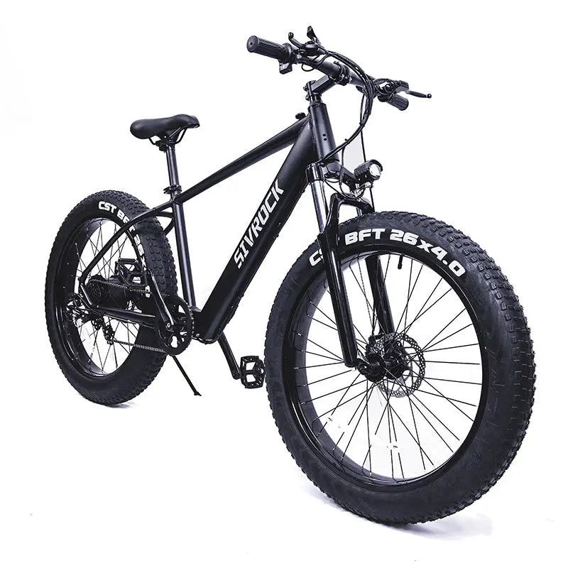 Adult, Sivrock Ebike Electric Bike 26'' Fat Tire 1000W Motor 48V 15Ah Large Battery Mountain E-Bike Shimano 7-Speed Bicycle (Black) Doba