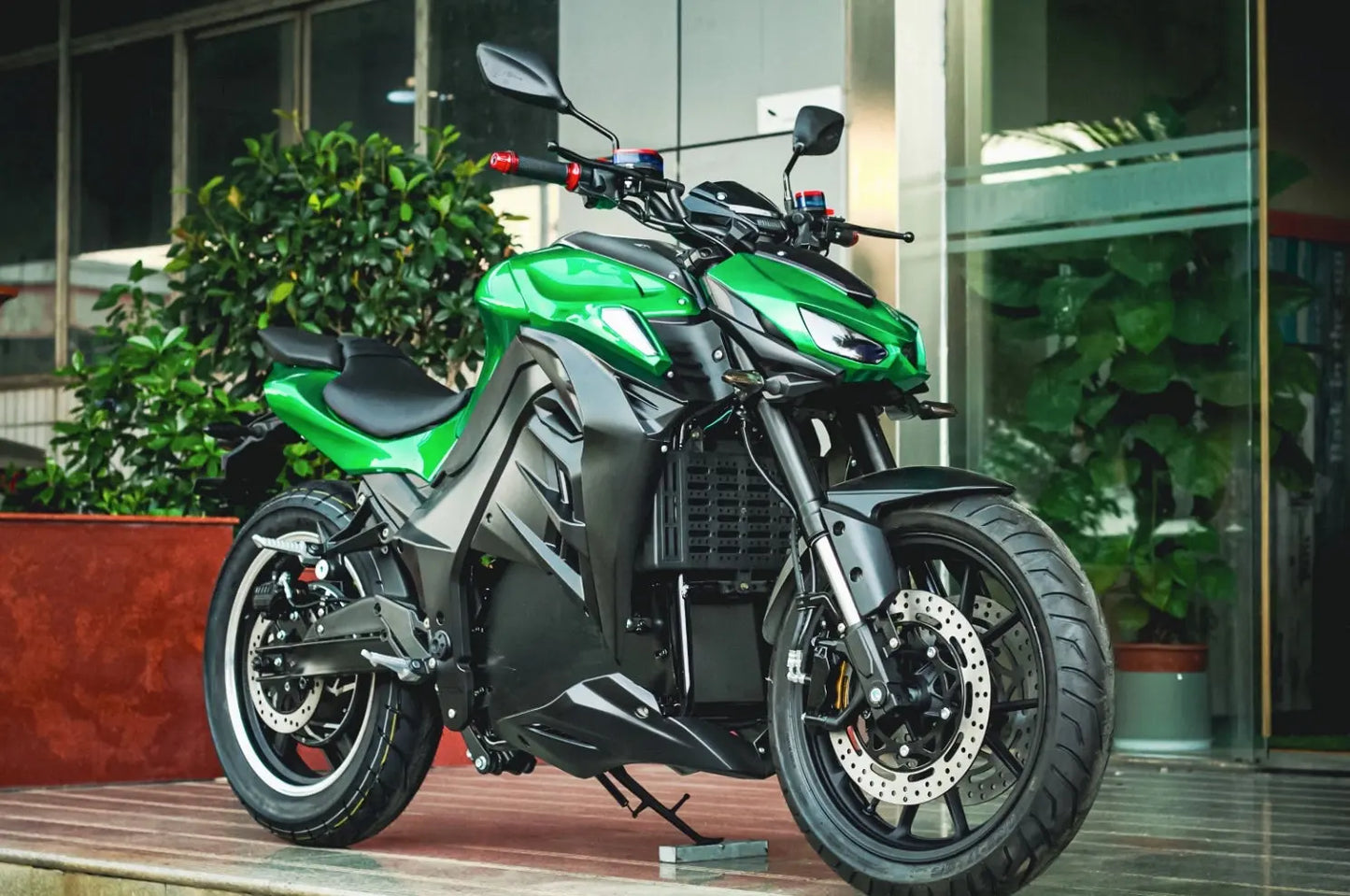 Adult, Wide Wheel Big Automatic 5000w 8000 Watt Adult Men Electric Motorcycle Highway Legal Motorcycle USA Cheap Shipping (Green) American Roasting Compnay