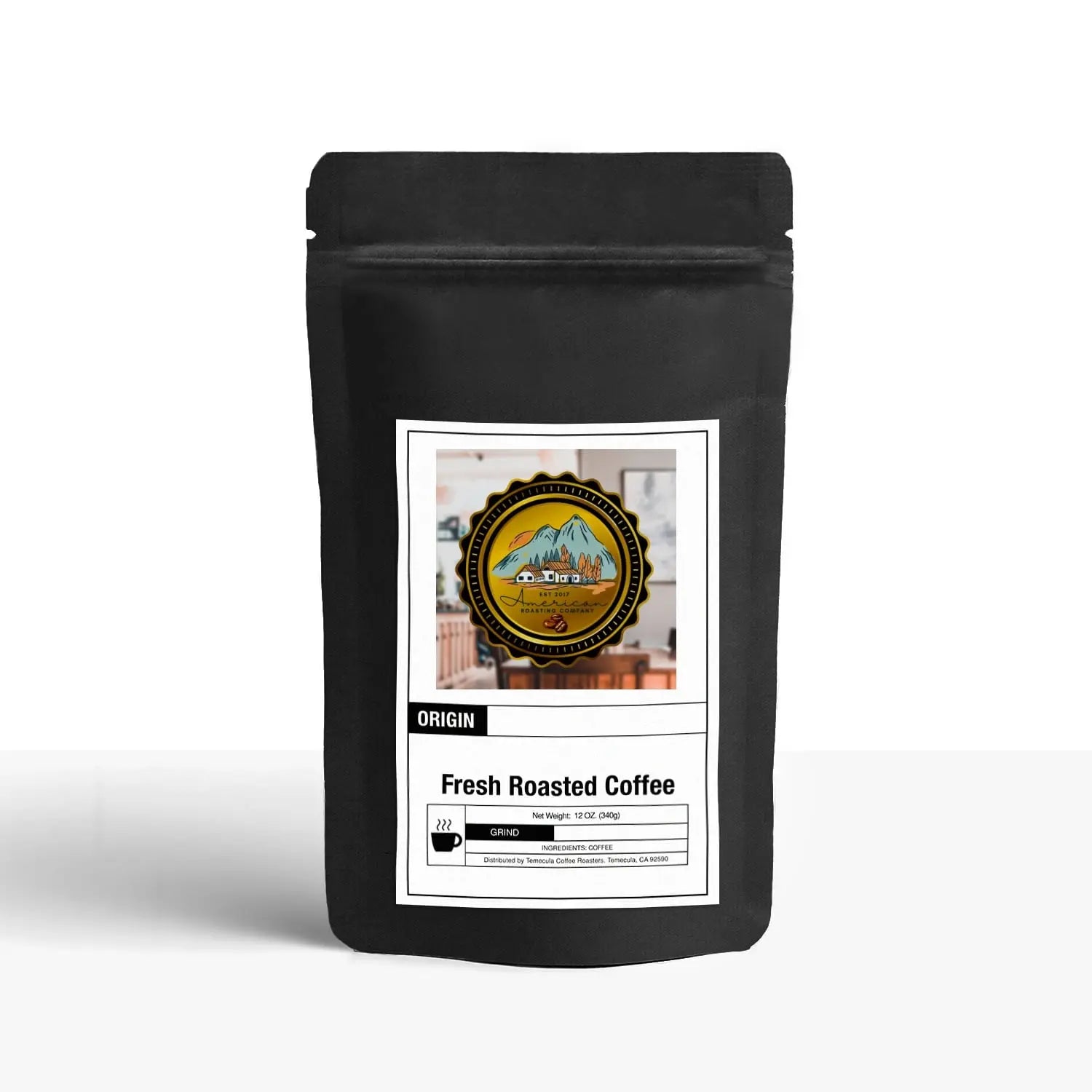 African Kahawa Blend, Medium-Dark Roast Coffee, American Roasting Company. American Roasting Company