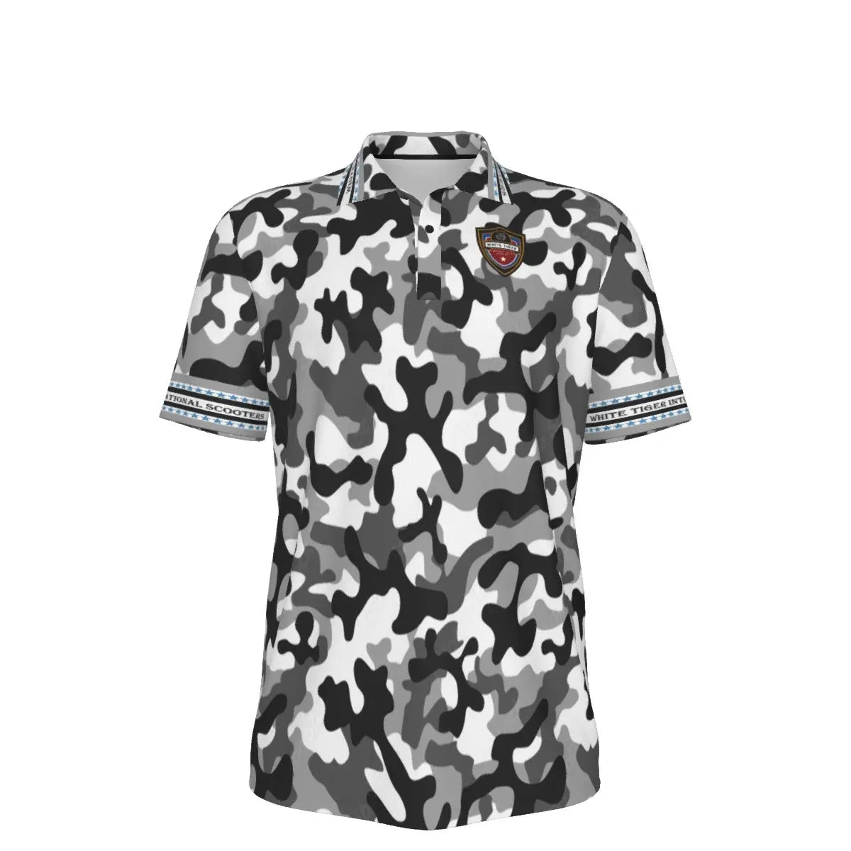 All-Over Print Men's Polo Collar Jersey Yoycol