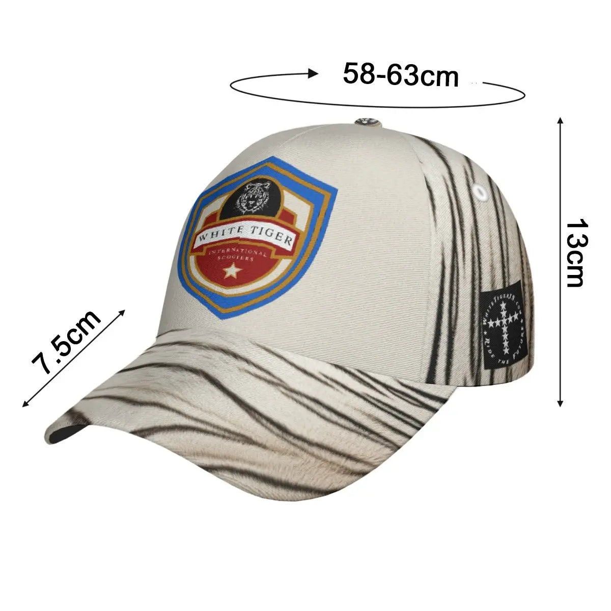 All-Over Print Peaked Cap With Box Yoycol