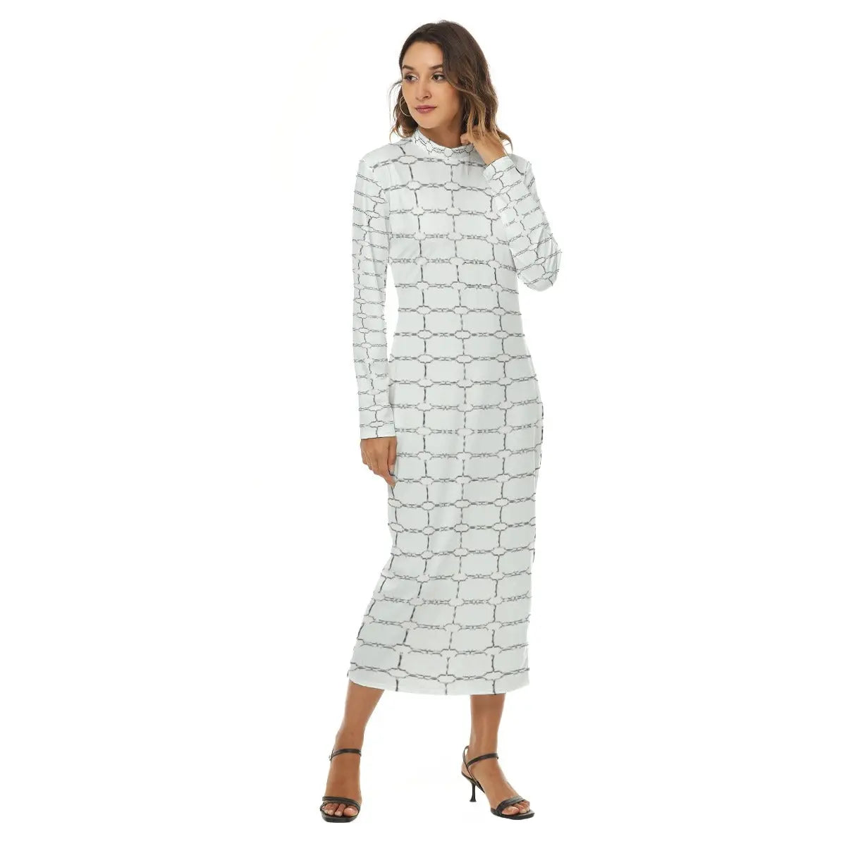 All-Over Print Women's Hip Dress Yoycol