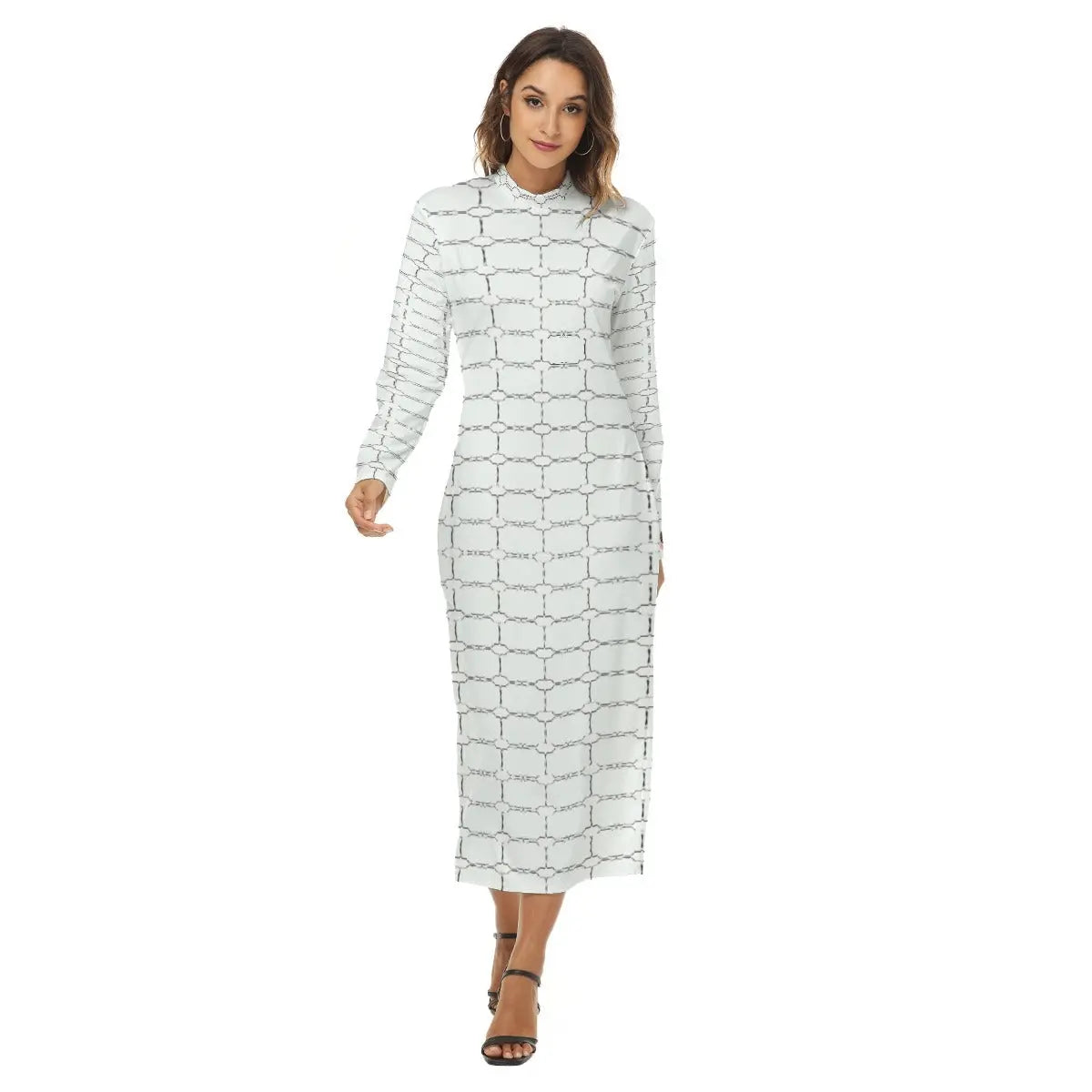 All-Over Print Women's Hip Dress Yoycol