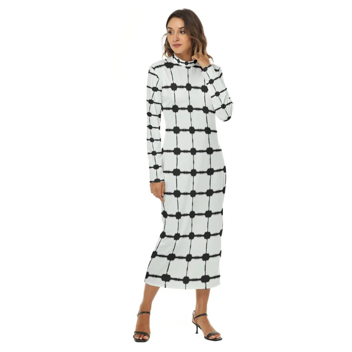 All-Over Print Women's Hip Dress Yoycol