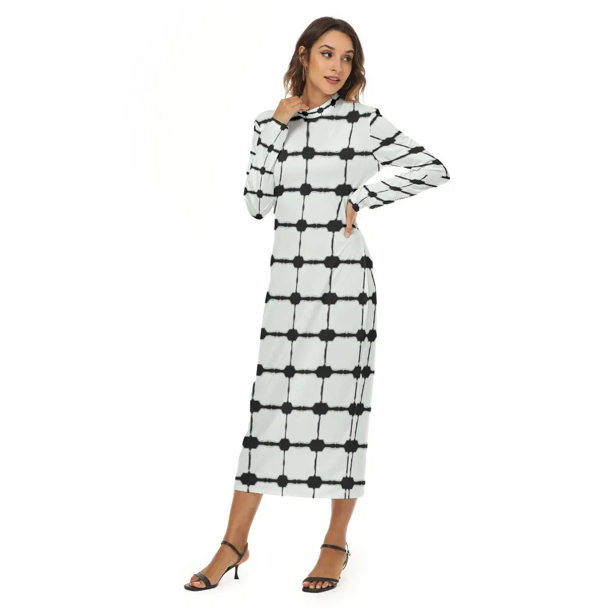 All-Over Print Women's Hip Dress Yoycol