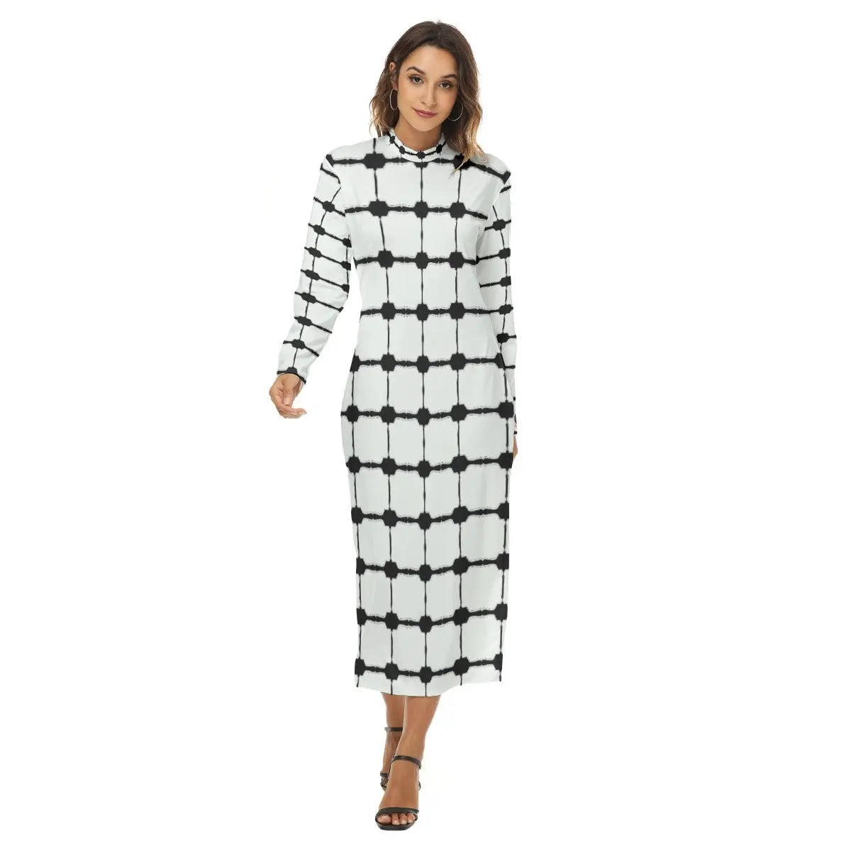 All-Over Print Women's Hip Dress Yoycol