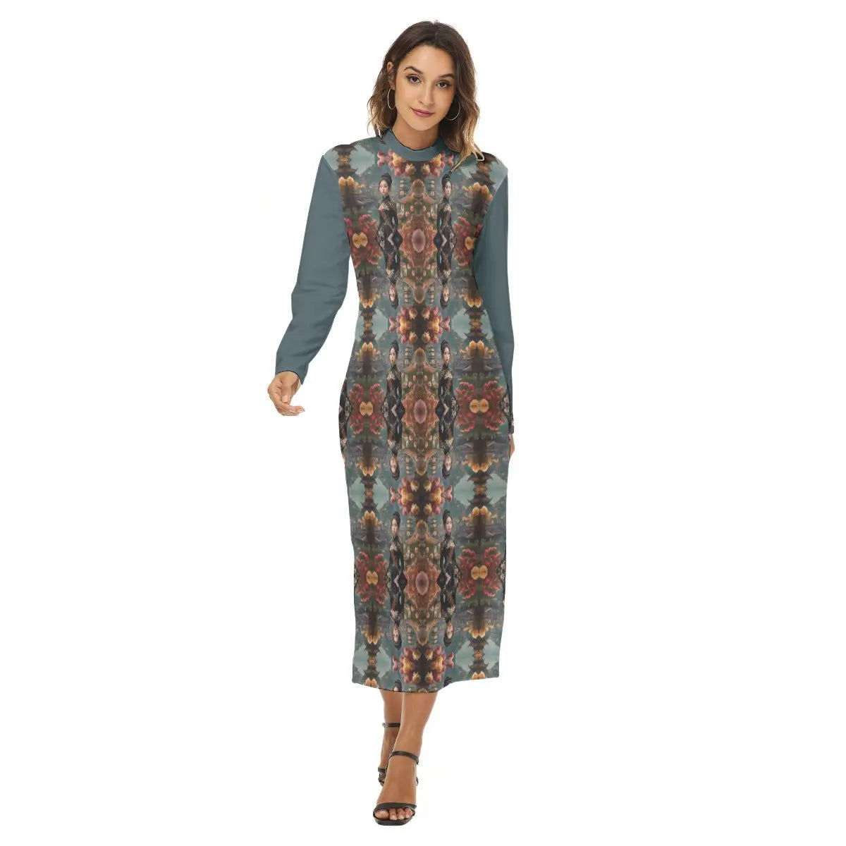 All-Over Print Women's Hip Dress Yoycol