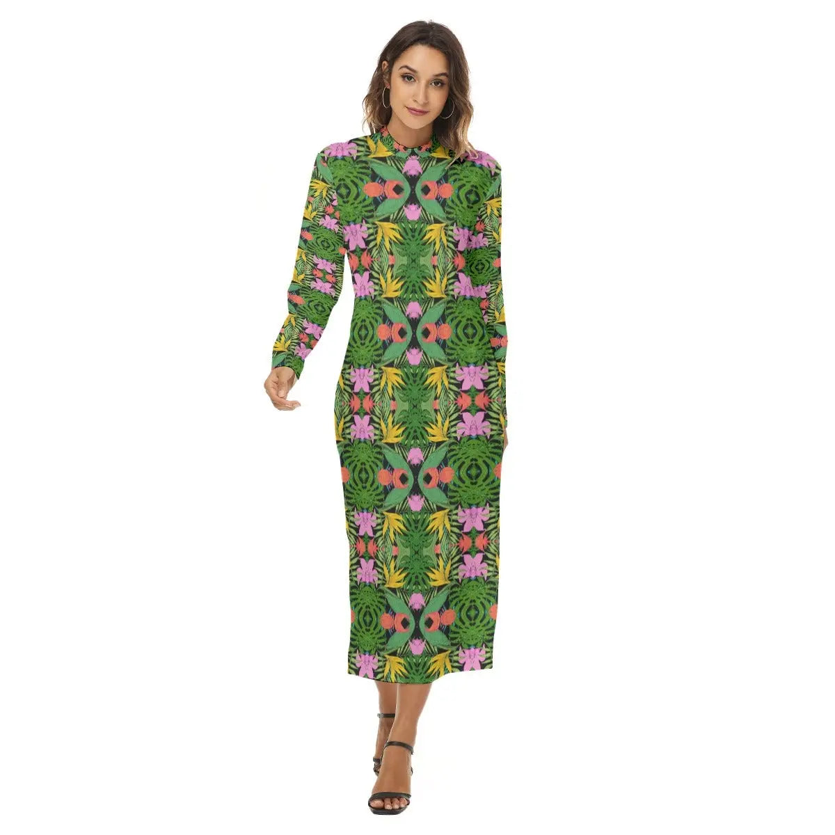 All-Over Print Women's Hip Dress Yoycol