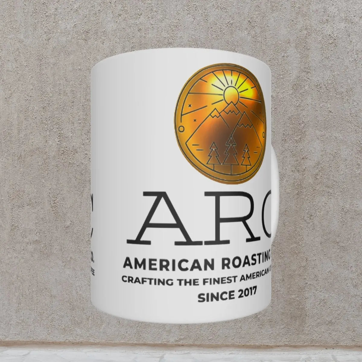 American Roasting Company Coffee Shop Ceramic Mug. Yoycol