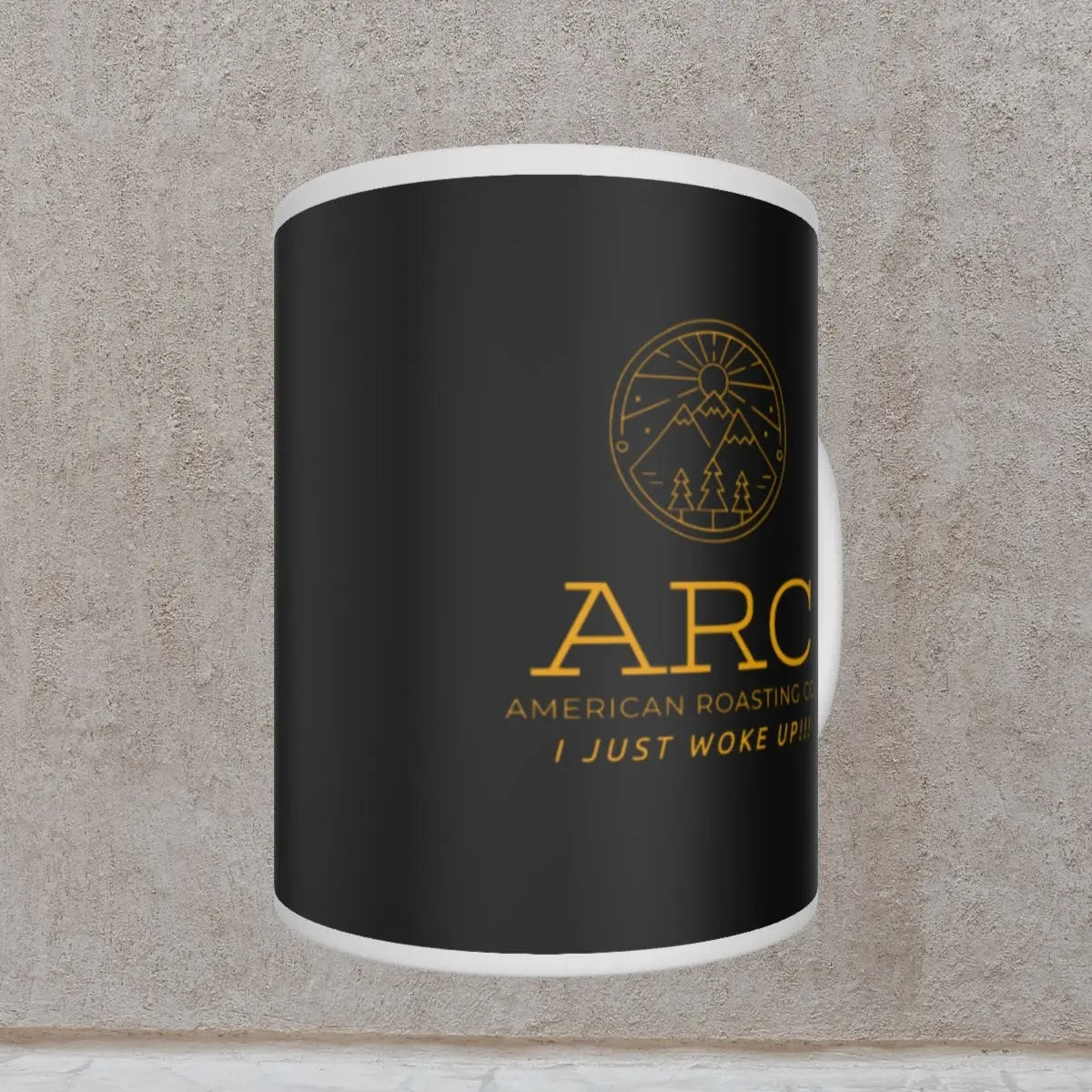 American Roasting Company Coffee Shop Ceramic Mug. (I Just Woke Up) Yoycol