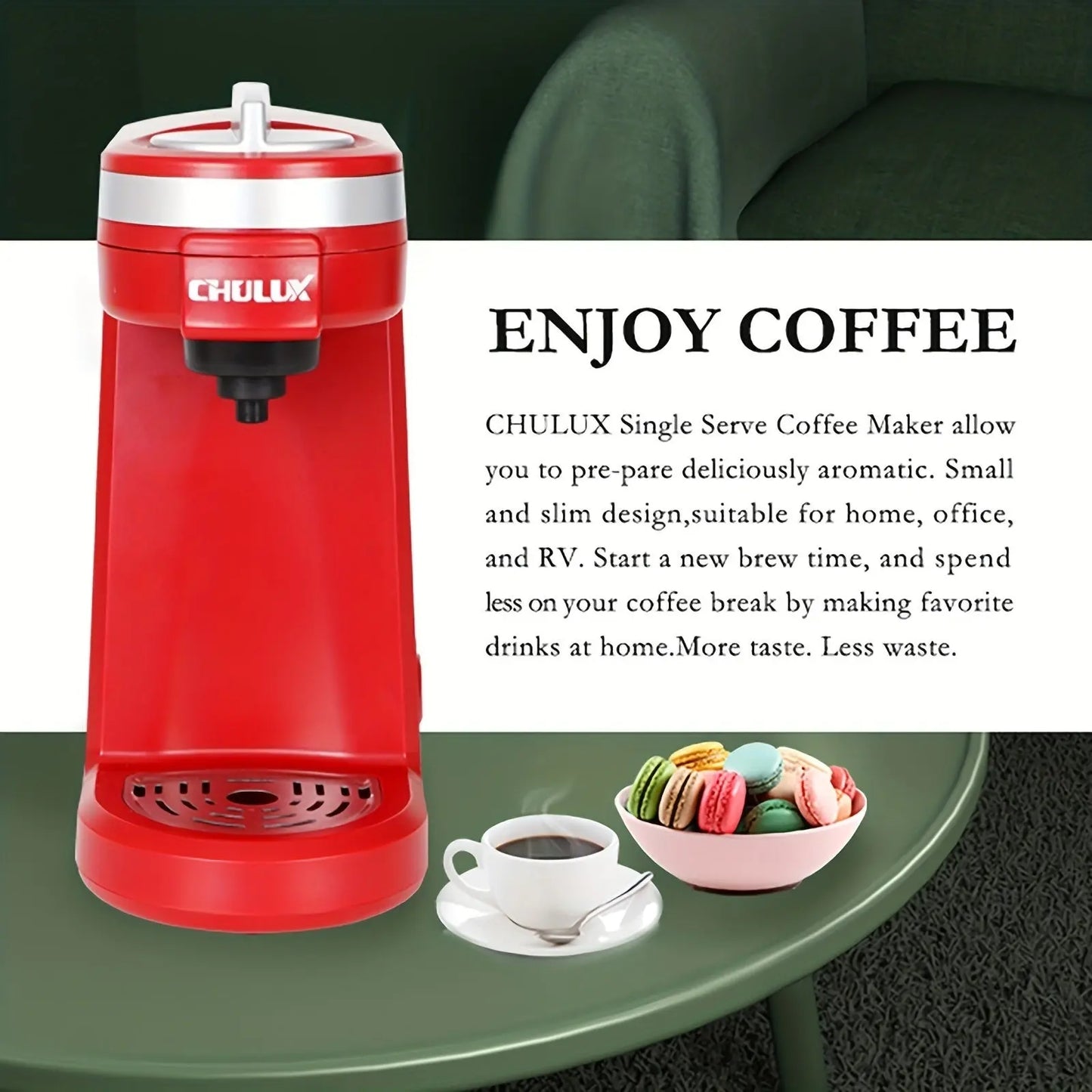 CHULUX Single Cup Coffee Maker Travel Coffee Brewer Doba