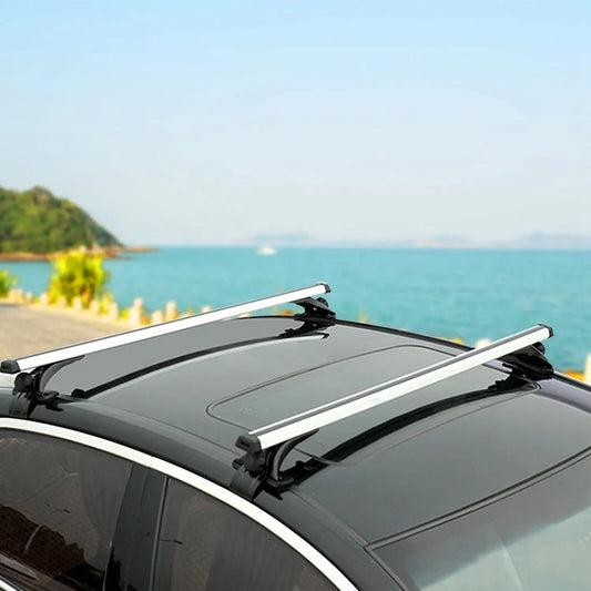 Cargo Carriers Cross Bars, 47.24in Universal Top Roof Rack Cross Bar Cargo Carrier Aluminum Crossbar Rack with 165LBS Capacity Fit for Most Vehicle Wagon Car Without Roof Side Rail Doba