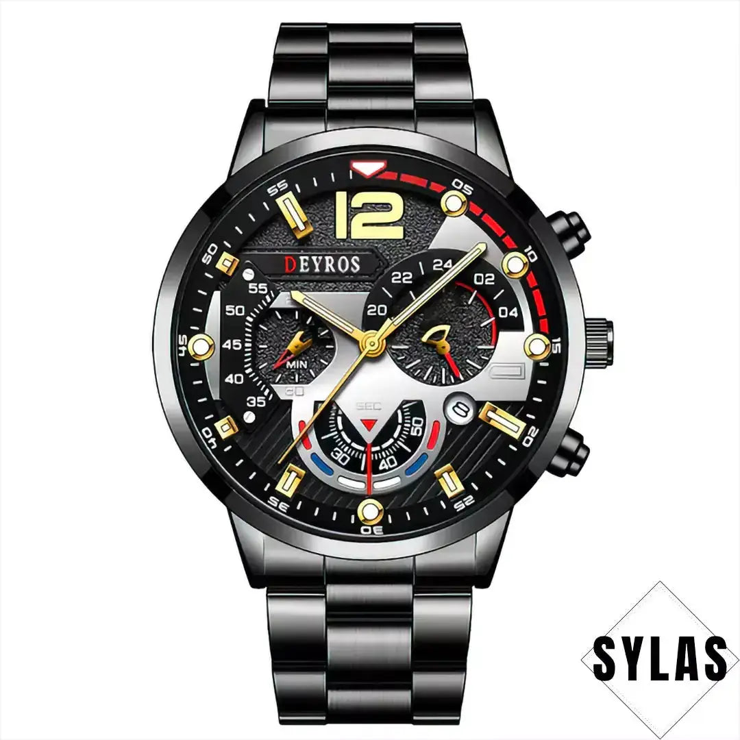 Chronograph Deyros Business Watches for Men 42mm American Roasting Company