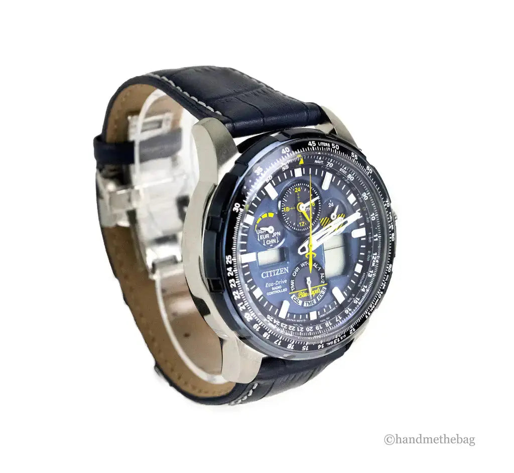 Citizen Blue Angels Skyhawk AT Crocodile Print Strap Watch American Roasting Company