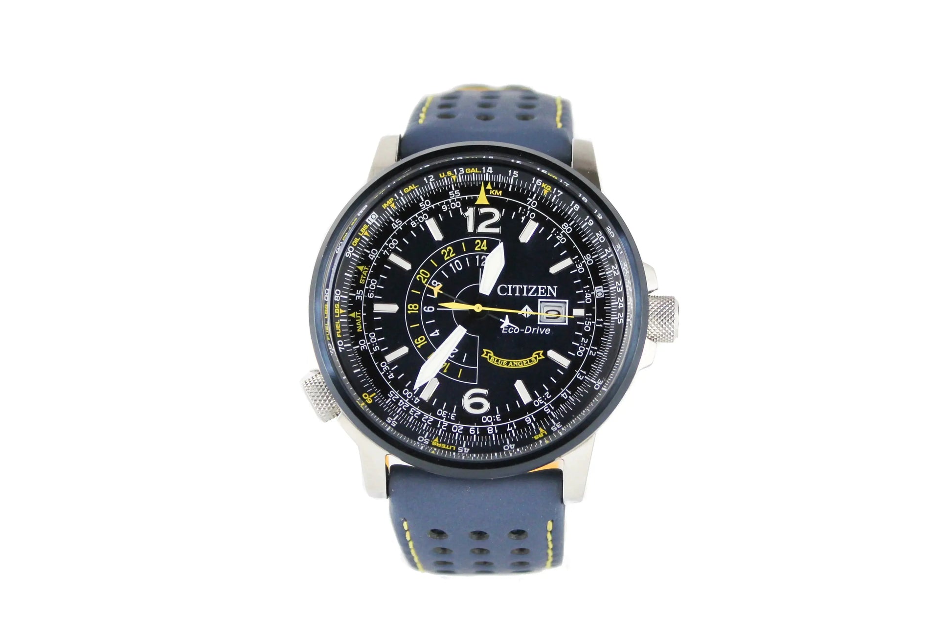 Citizen Promaster Nighthawk Blue Angels Navy Yellow Accent Watch American Roasting Company