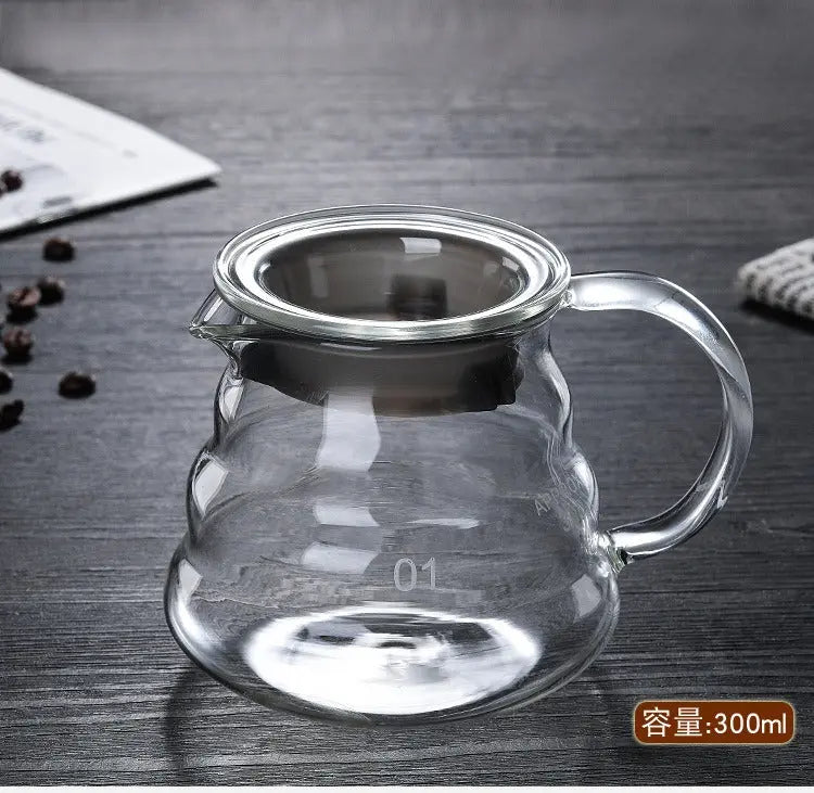 Coffee Maker Pour Over Coffee Dripper Brew Heat Resistant High Borosilicate Glass Doba