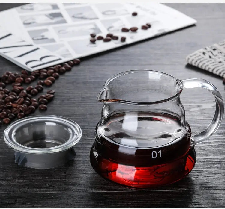 Coffee Maker Pour Over Coffee Dripper Brew Heat Resistant High Borosilicate Glass Doba