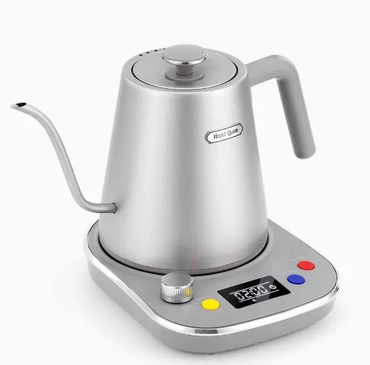 Coffee Tea, brewing pot 0.8L 1200W  kettle quick boiling LCD screen A1 H temperature control SUS304 food grade without BPA automatically closed Doba