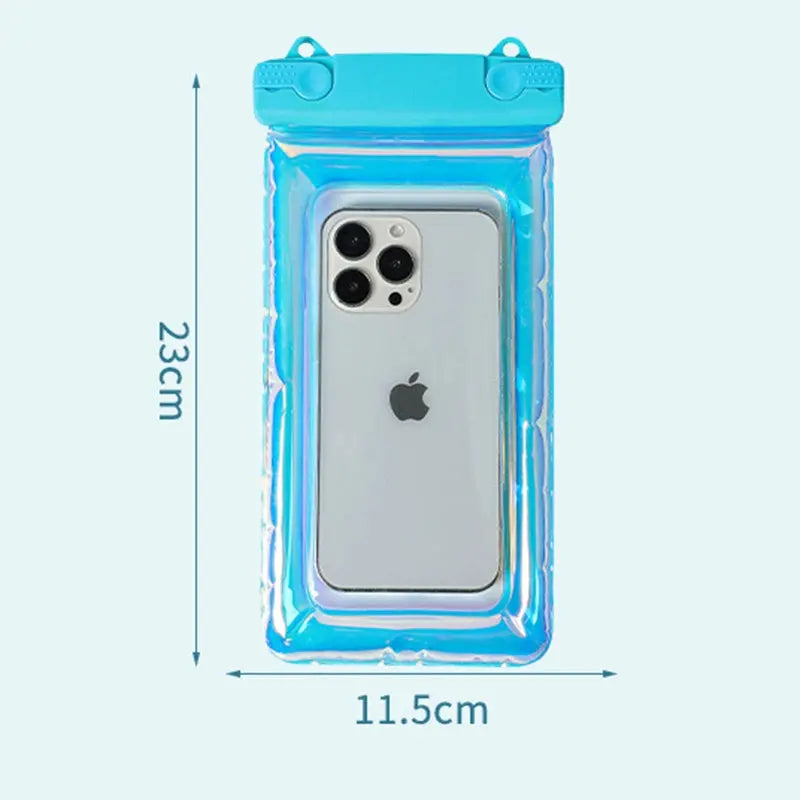 Waterproof Phone Case IP68 - Floating Waterproof Case w/Crossbody Lanyard (Blue, White, Purple, Pink, Black) Doba