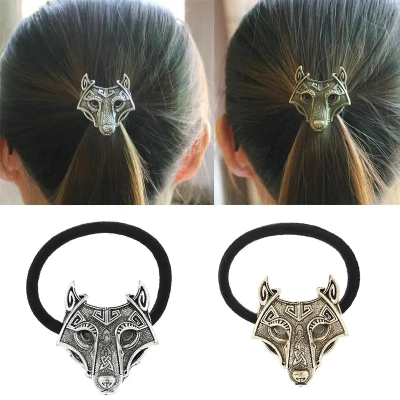 Crystal Wolf Head Hair Bands American Roasting Company