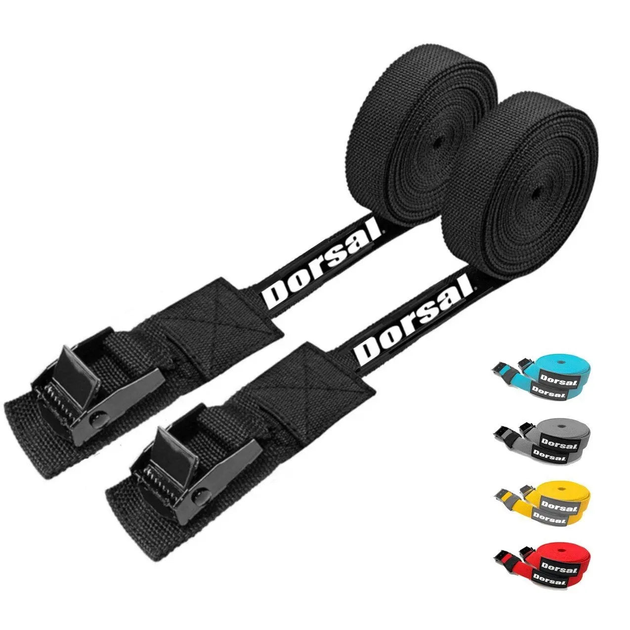 DORSAL Surfboard Kayak SUP Surf Roof Rack Tie Down Straps 15 FT (Set of 2) Doba