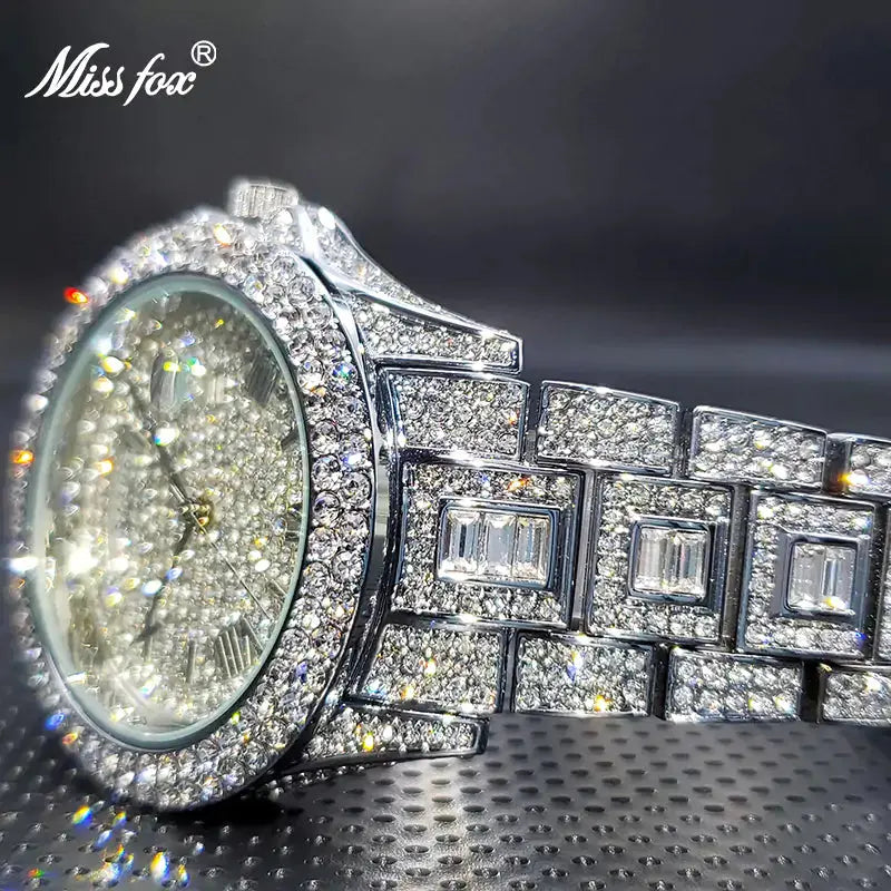 Diamond Miss Fox Masculino Quartz Watches, 44mm, Unisex American Roasting Company