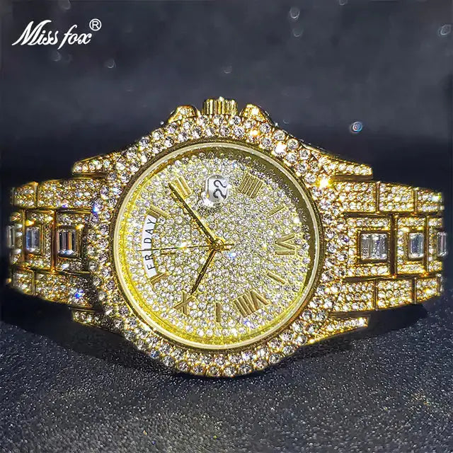 Diamond Miss Fox Masculino Quartz Watches, 44mm, Unisex American Roasting Company