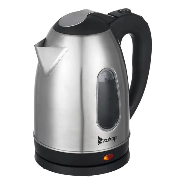 Electric Kettle, US Standard ZOKOP HD-1802S 120V 1200W 1.5L, 1.59 Quarts Stainless Steel Electric Kettle with Water Window Doba