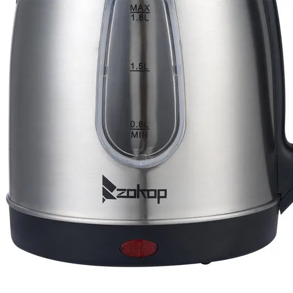 Electric Kettle, US Standard ZOKOP HD-1802S 120V 1200W 1.5L, 1.59 Quarts Stainless Steel Electric Kettle with Water Window Doba