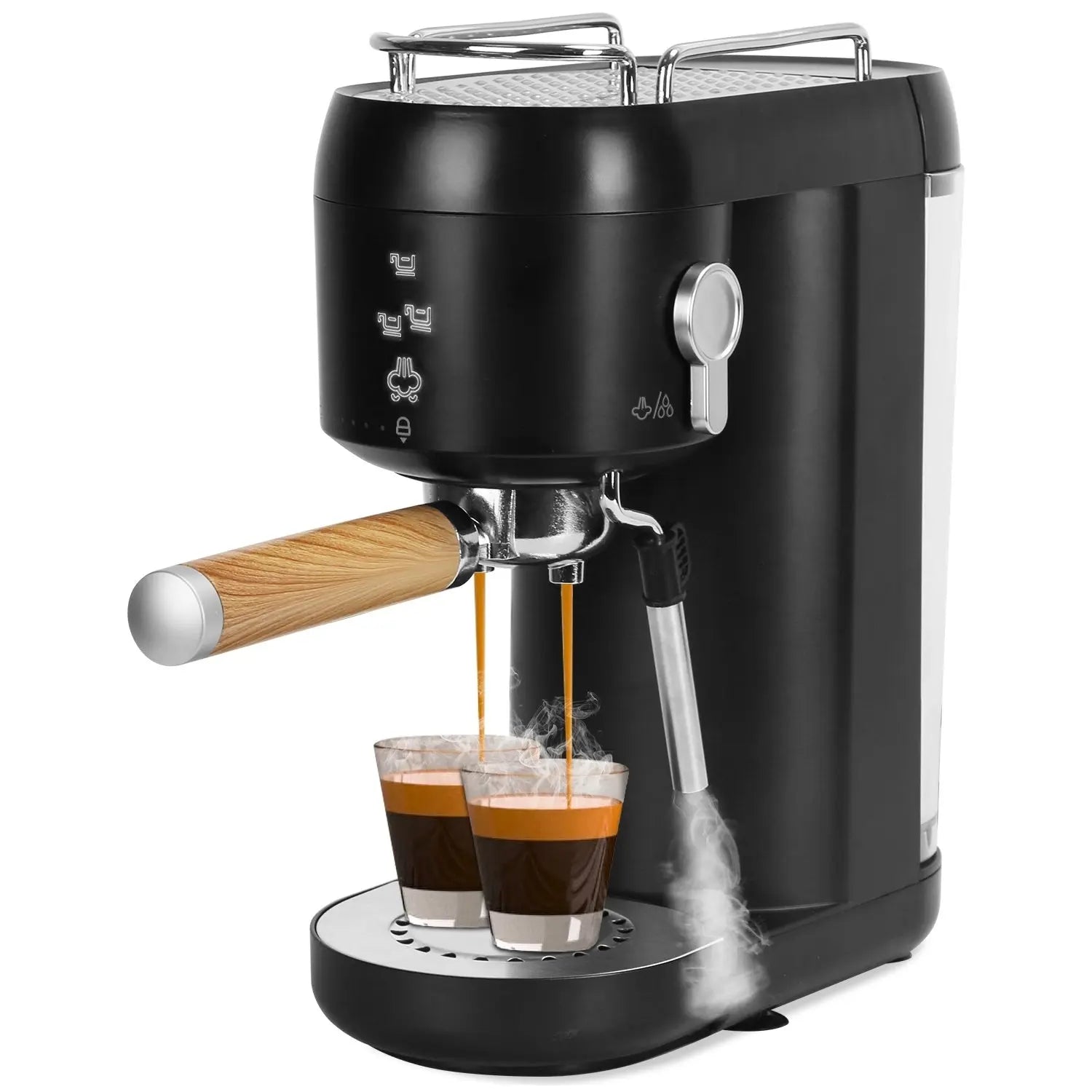 Espresso Machine With Adjustable Milk Frother Steam Wand 33.8OZ Removable Water Tank Doba